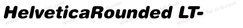 HelveticaRounded LT字体转换